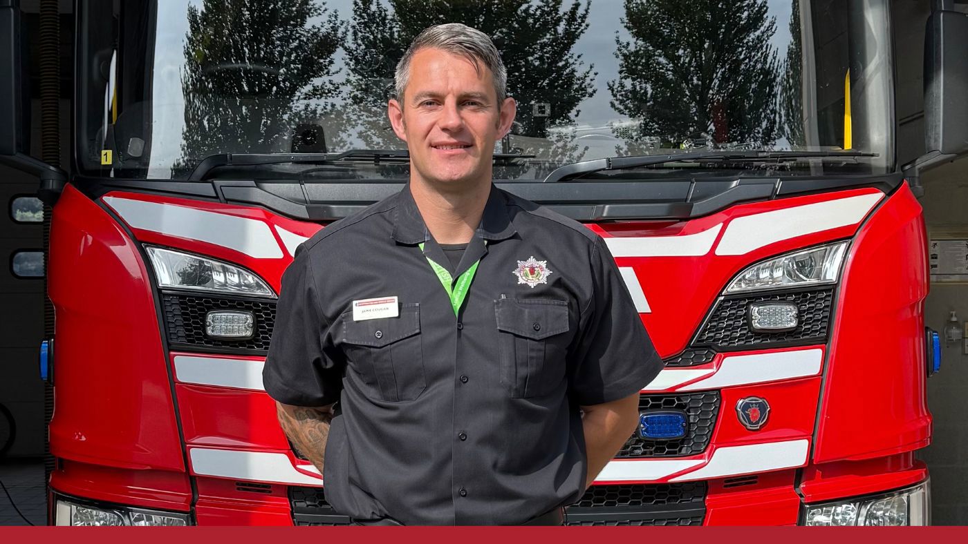 Firefighter Jamie Cougan