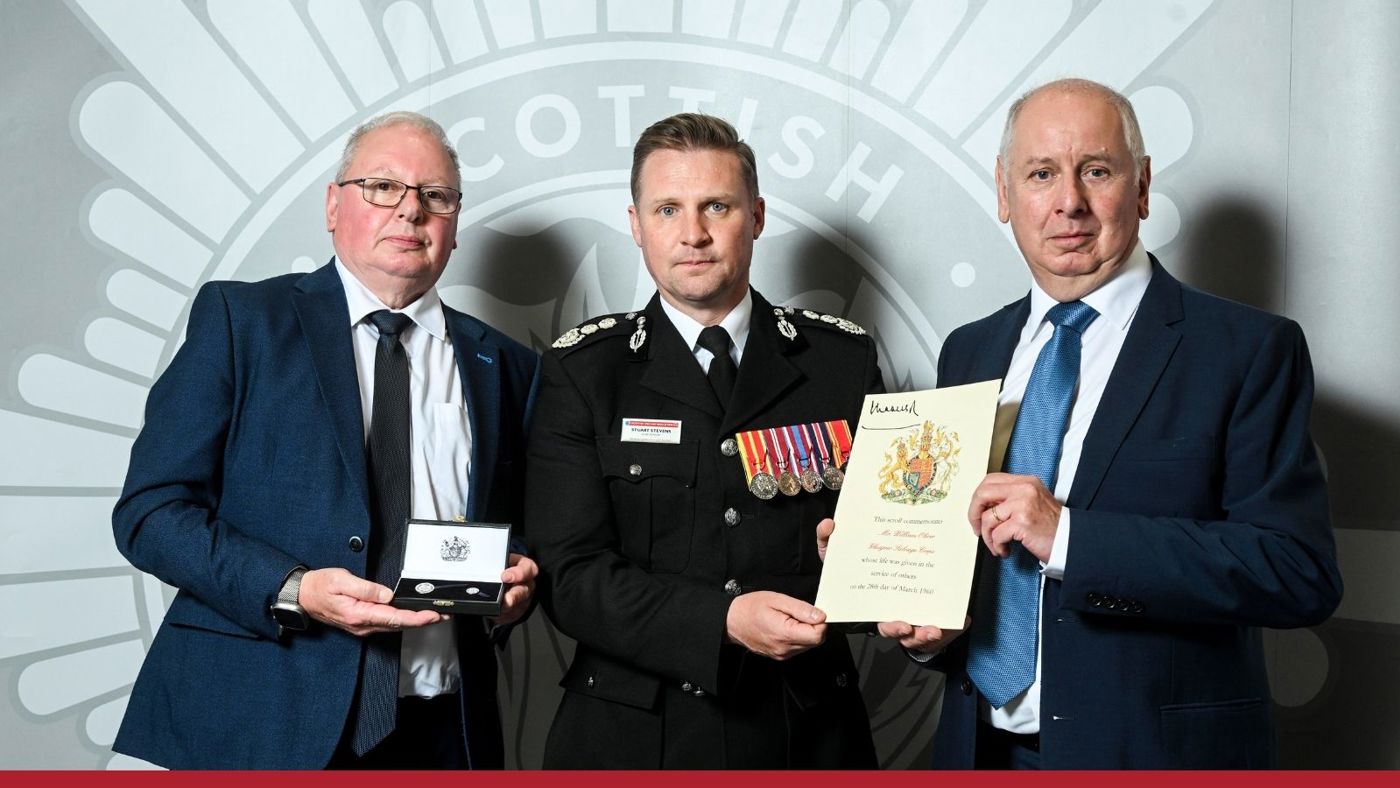 Medal presentation