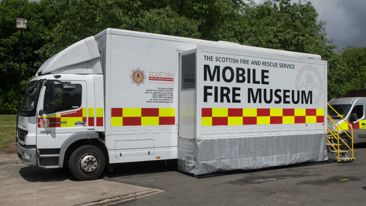 Mobile fire museum