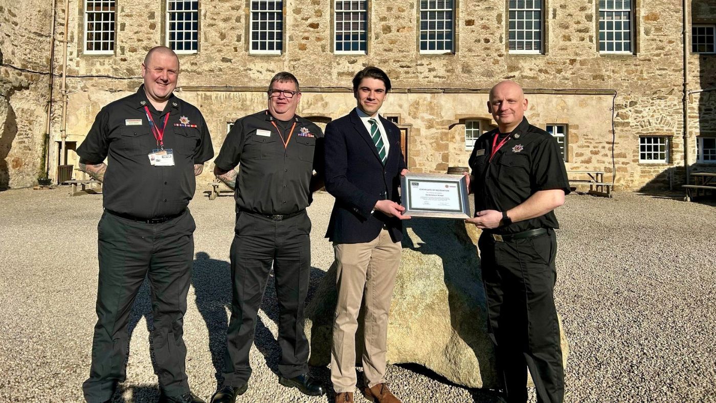 Anthony Nolan Donor Award presentation at Gordonstoun